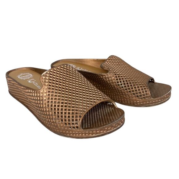 Jeffrey Campbell Gold Bronze Havana Last Fling Jelly Sandals 10 - Picture 7 of 10